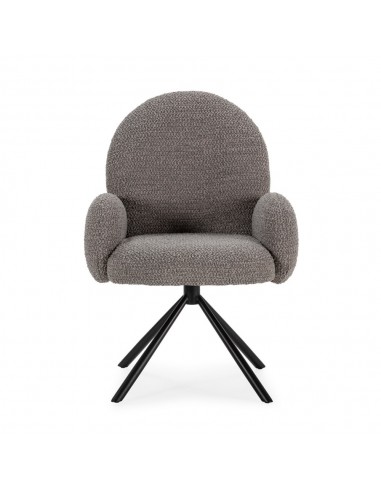 Sillón giratorio de diseño DARIO, tejido...