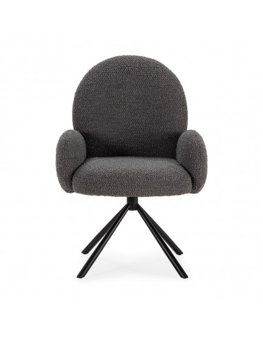 Sillón giratorio de diseño DARIO, tejido...