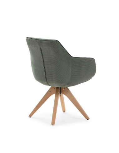 Sillon giratorio de diseño DONATELO, tejido...