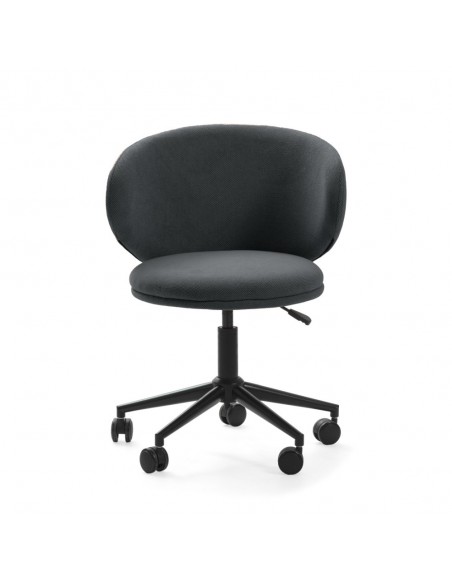 Silla oficina de diseño RUSH tejido y patas de metal negro