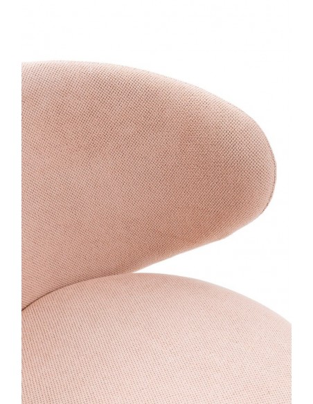 Cadeira de escritório com design RUSH em tecido e pernas em metal preto