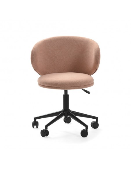 Silla oficina de diseño RUSH tejido y patas de metal negro