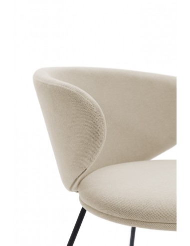 Cadeira design RUSH em tecido e pernas de metal...