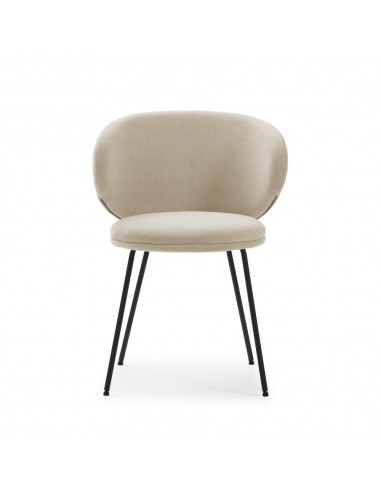 Cadeira design RUSH em tecido e pernas de metal...