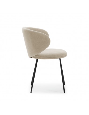 Cadeira design RUSH em tecido e pernas de metal...