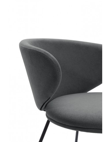 Silla de diseño RUSH en tejido y patas de metal...