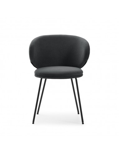 Silla de diseño RUSH en tejido y patas de metal...