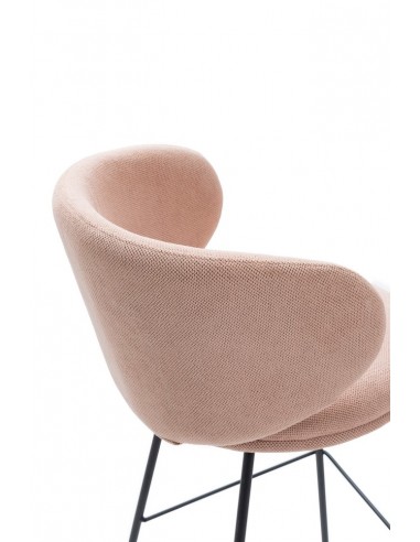 Taburete de diseño RUSH 65 en tejido y patas de...