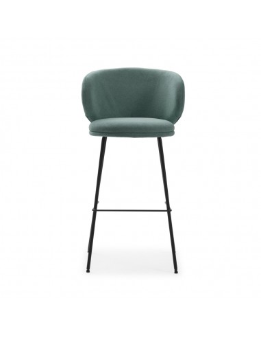 Banqueta design RUSH 65 em tecido e pernas de...