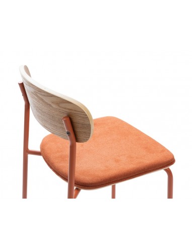 Banqueta moderna Maure 66 cm em folheado de...