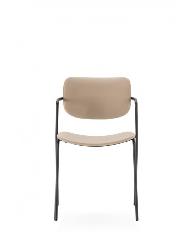 Silla moderna MAURYN de piel sintética y patas...