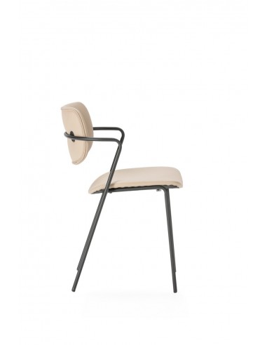 Silla moderna MAURYN de piel sintética y patas...