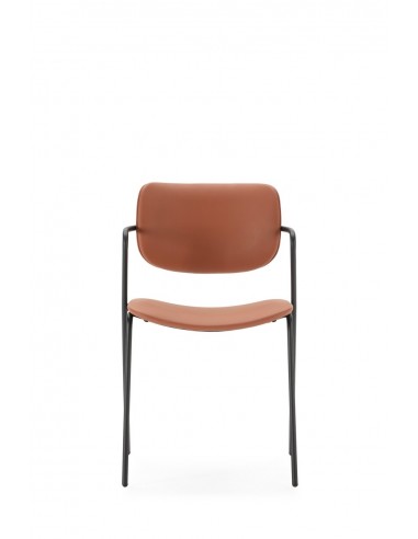 Silla moderna MAURYN de piel sintética y patas...