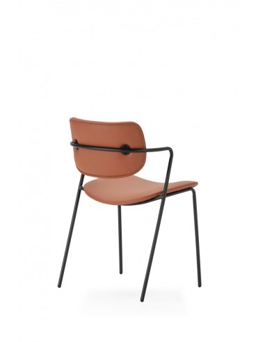 Silla moderna MAURYN de piel sintética y patas...