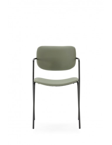 Silla moderna MAURYN de piel sintética y patas...