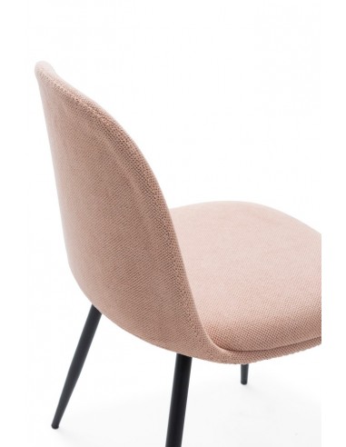 Silla de comedor MALILA de tejido y patas de...