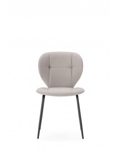 Cadeira de jantar MAURA, pele sintética e metal...