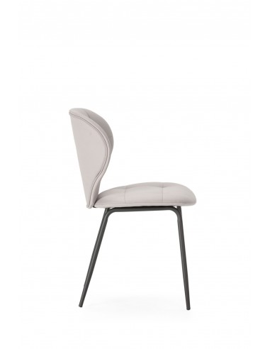 Silla de comedor MAURA, piel sintética y metal...