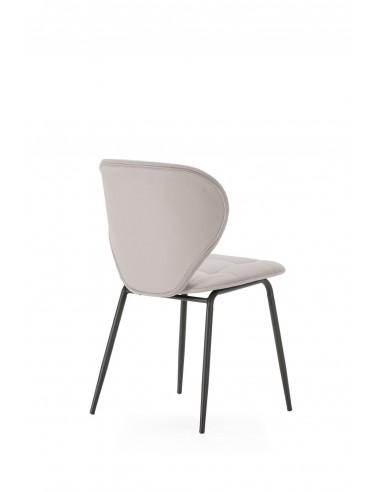 Silla de comedor MAURA, piel sintética y metal...