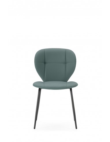 Cadeira de jantar MAURA, pele sintética e metal...