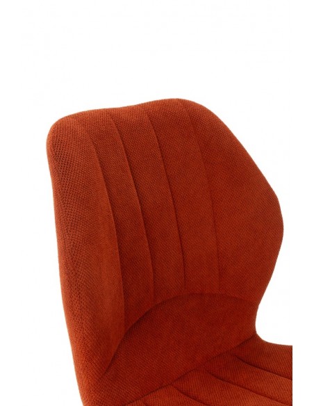 Silla de diseño MALU en tejido y patas de metal negro