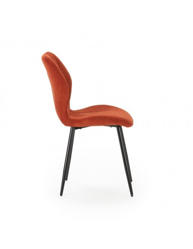 Silla de diseño MALU en tejido y patas de metal...