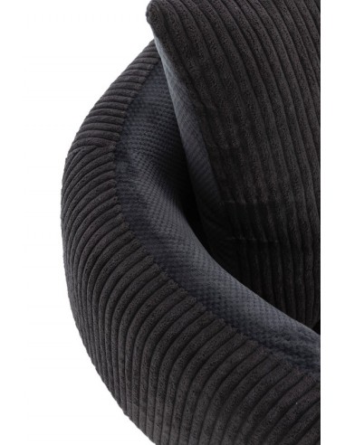 Sillón ARUNI combinado pana y tejido con patas...