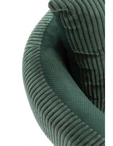 Sillón ARUNI combinado pana y tejido con patas...