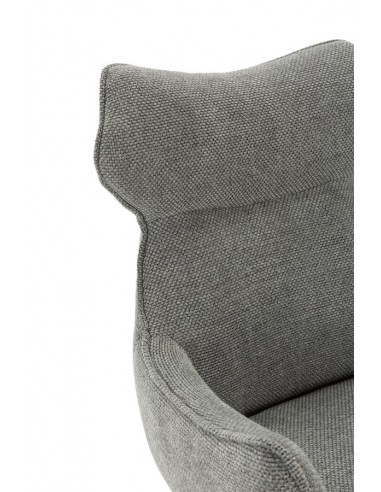 Silla con brazos de diseño DARA en tejido y...
