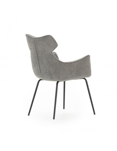 Silla con brazos de diseño DARA en tejido y...