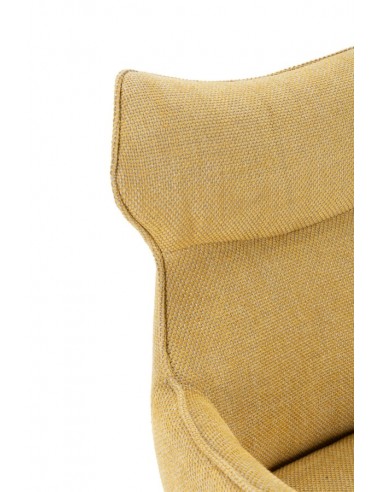 Silla con brazos de diseño DARA en tejido y...