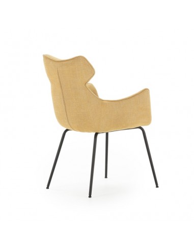 Silla con brazos de diseño DARA en tejido y...