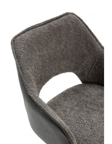 Silla con brazos de diseño MARIEL, tejido...