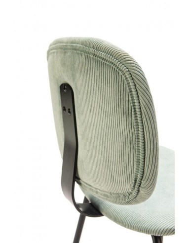 Taburete de estilo retro ARUS 65, tejido pana y...