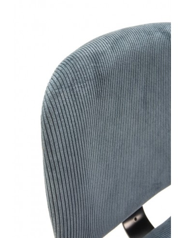 Taburete de estilo retro ARUS 65, tejido pana y...