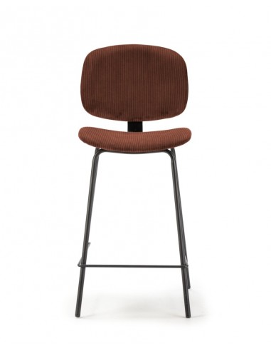 Banqueta estilo retro ARUS 65 tecido veludo...