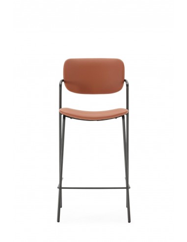 Banqueta moderna MAURYN 66 em couro sintético e...