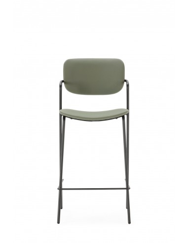 Banqueta moderna MAURYN 66 em couro sintético e...