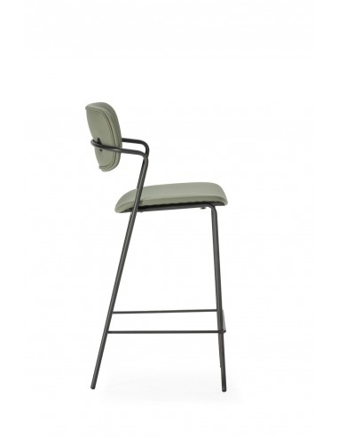 Banqueta moderna MAURYN 66 em couro sintético e...