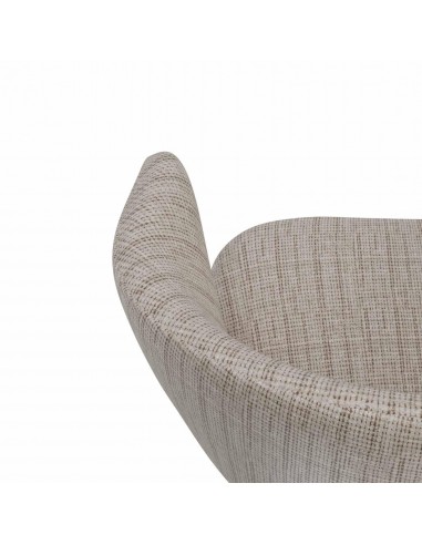 Poltrona design ANCONA, tecido bora e metal preto