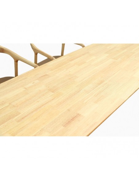 Mesa cuadrada de cocina, madera natural VIMO 75 x 75