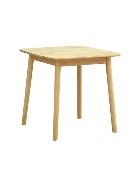 Mesa de cozinha quadrada madeira natural VIMO 75 x 75