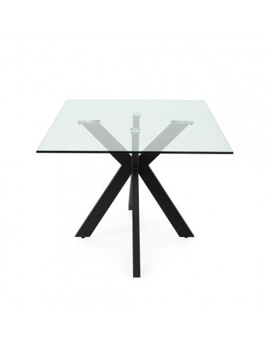 Mesa de vidro ARGO 180 x 100 base em aço...