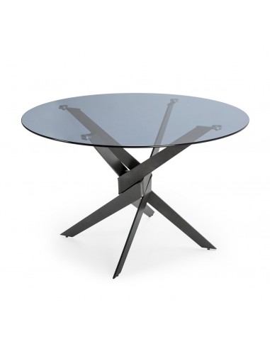 Mesa redonda de cristal JENNA 120, base de...