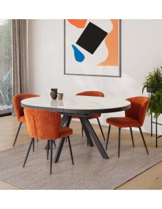 Mesa redonda extensível VASHT 120(160) x 120, cerâmica... 2