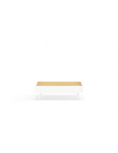 Teulat Mesa de centro Arista 110x60, roble, lacado blanco.