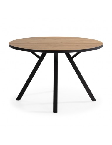 MESA REDONDA BENY 120, MDF cor natural, rebordo...