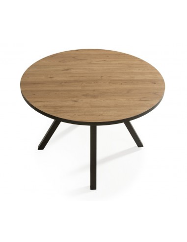 MESA REDONDA BENY 120, MDF cor natural, rebordo...