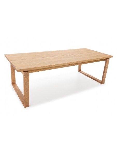 Mesa de design mediterrânico RINA 220 x 100 folheado a carvalho