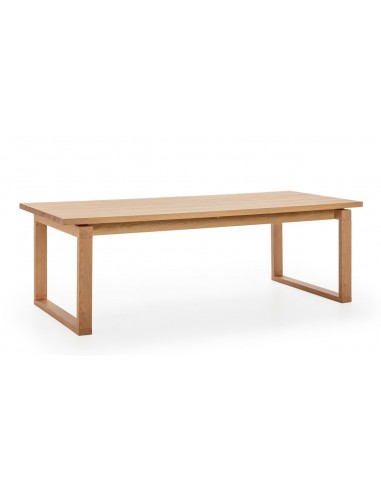 Mesa de diseño mediterráneo RINA 220 x 100 chapa roble